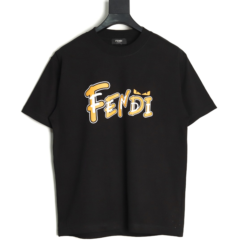 F**di overlapping letters small eyes short sleeve t-shirt tsk1