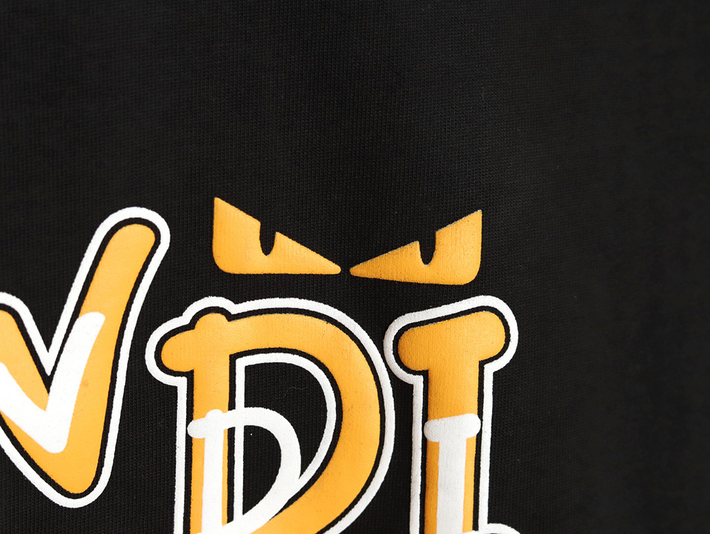 F**di overlapping letters small eyes short sleeve t-shirt tsk1