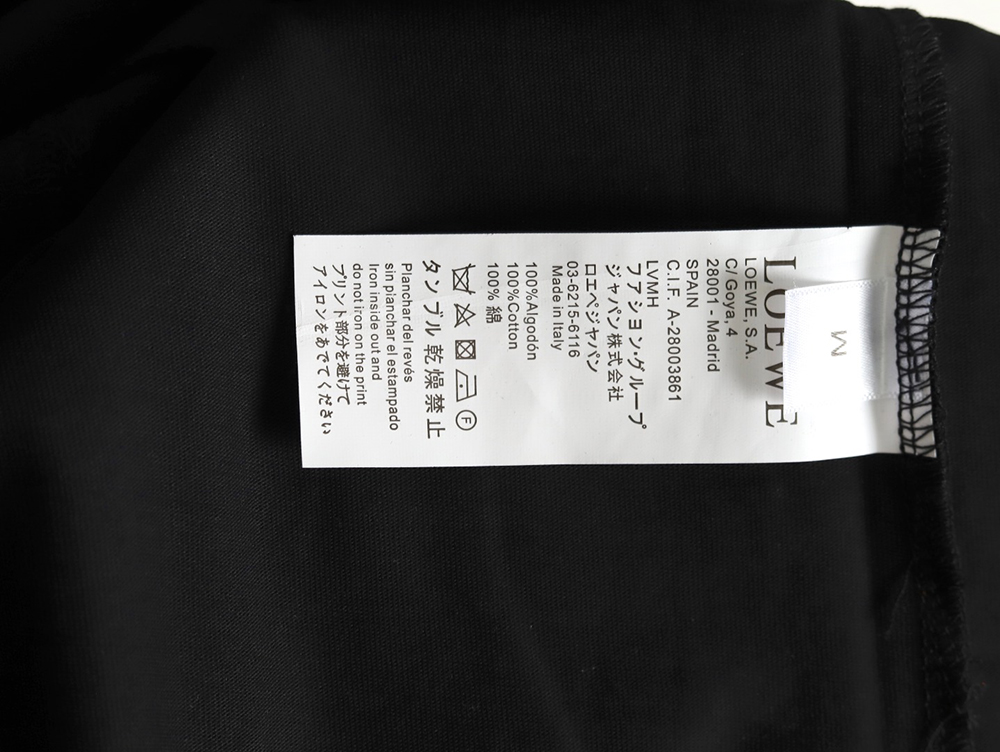 L0ew* colorful tassel embroidered short sleeve t-shirt tsk1