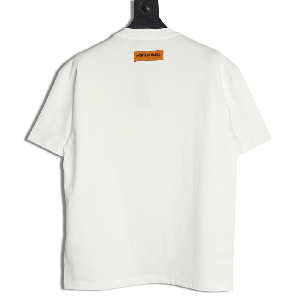 l0*is V*t0n tricolor beaded embroidered short-sleeved t-shirt