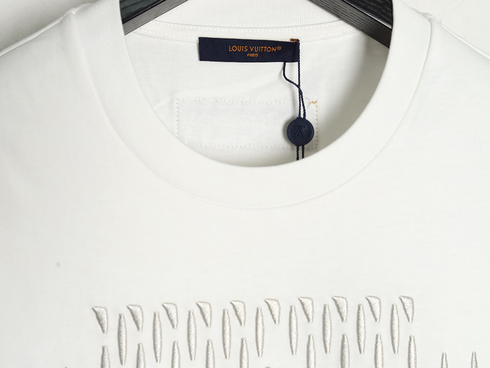 l0*is V*t0n tricolor beaded embroidered short-sleeved t-shirt