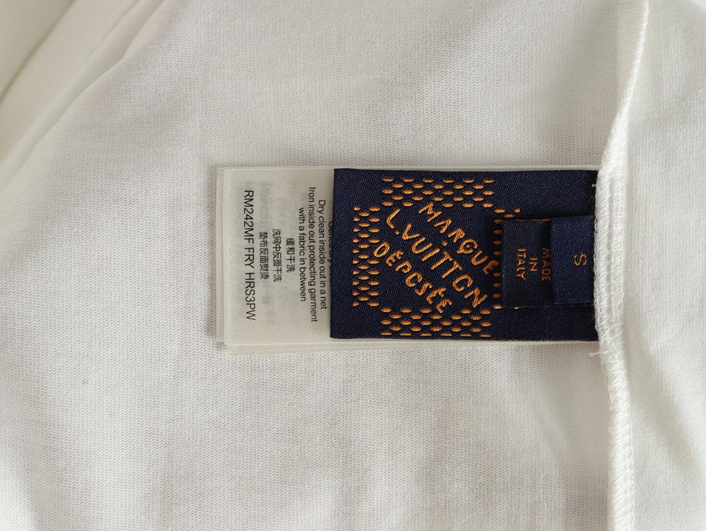 l0*is V*t0n tricolor beaded embroidered short-sleeved t-shirt