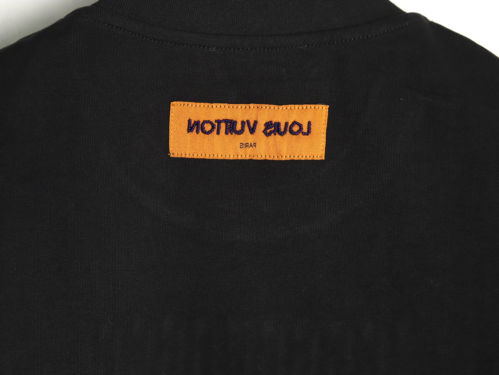 l0*is V*t0n tricolor beaded embroidered short-sleeved t-shirt tsk2