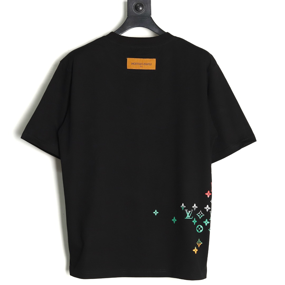 l0*is V*t0n gradient digital print short sleeve t-shirt tsk1