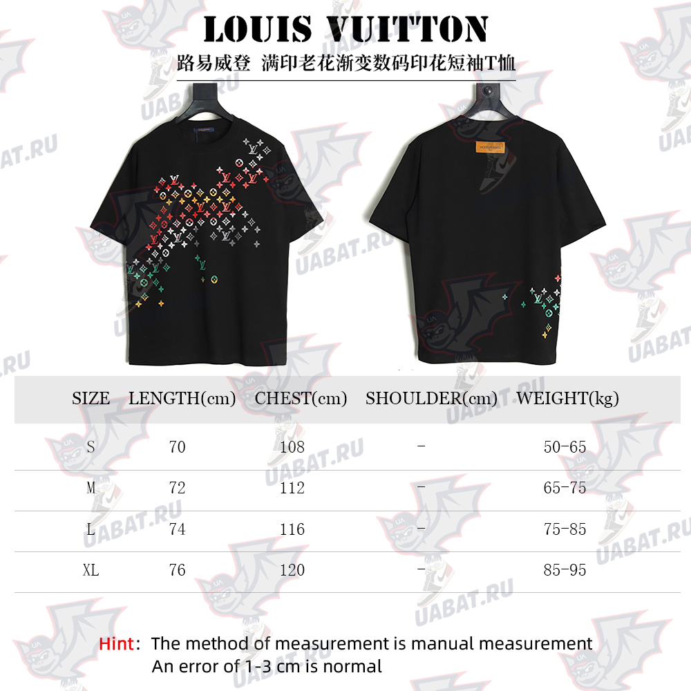 l0*is V*t0n gradient digital print short sleeve t-shirt tsk1