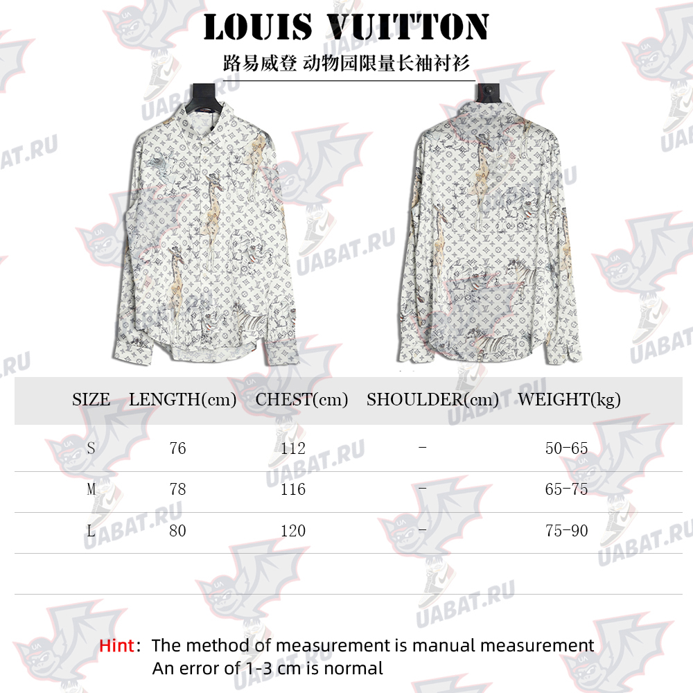 l0*is V*t0n zoo limited edition long sleeve shirt