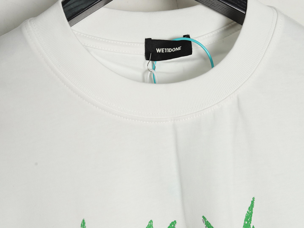 We11Done Gothic font print monster sketch short-sleeved T-shirt