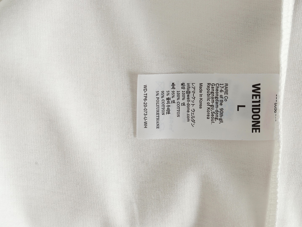 We11Done Gothic font print monster sketch short-sleeved T-shirt