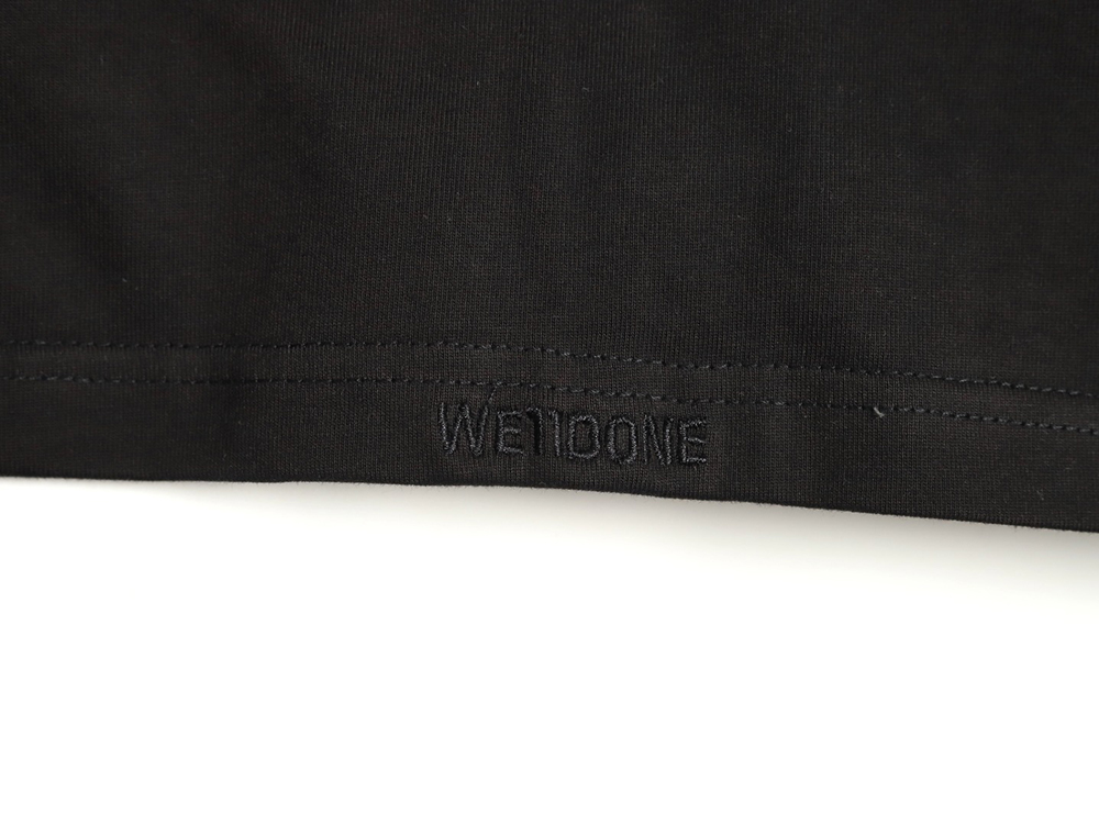 We11Done Gothic font print monster sketch short-sleeved T-shirt TSK1