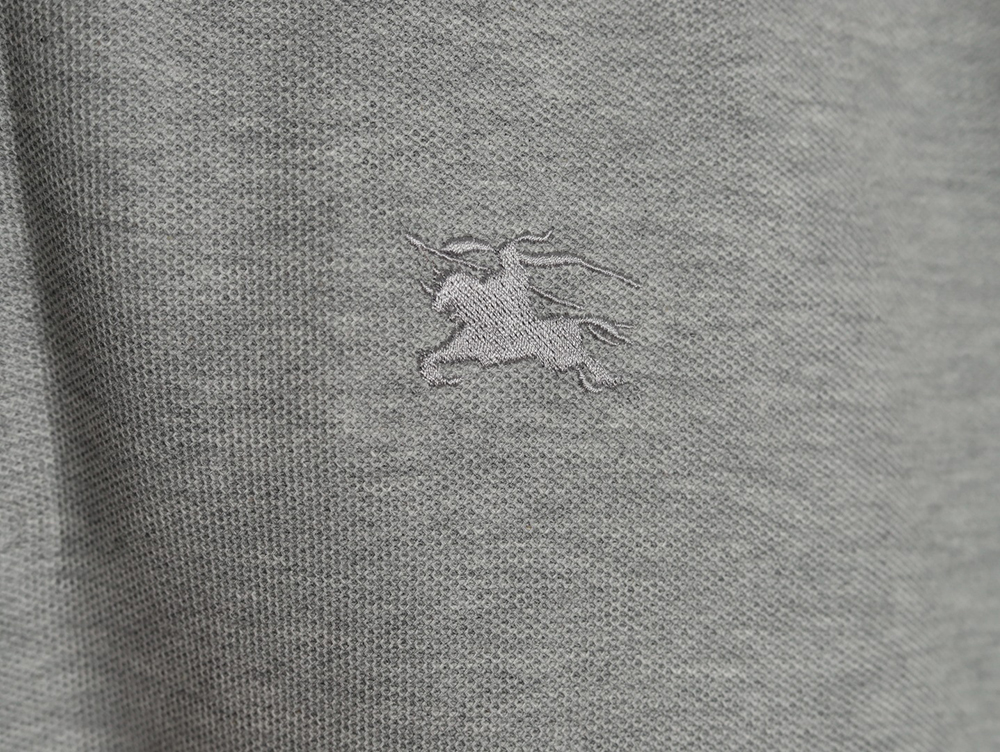 B**rry warhorse embroidery check shoulder short sleeve polo shirt tsk1