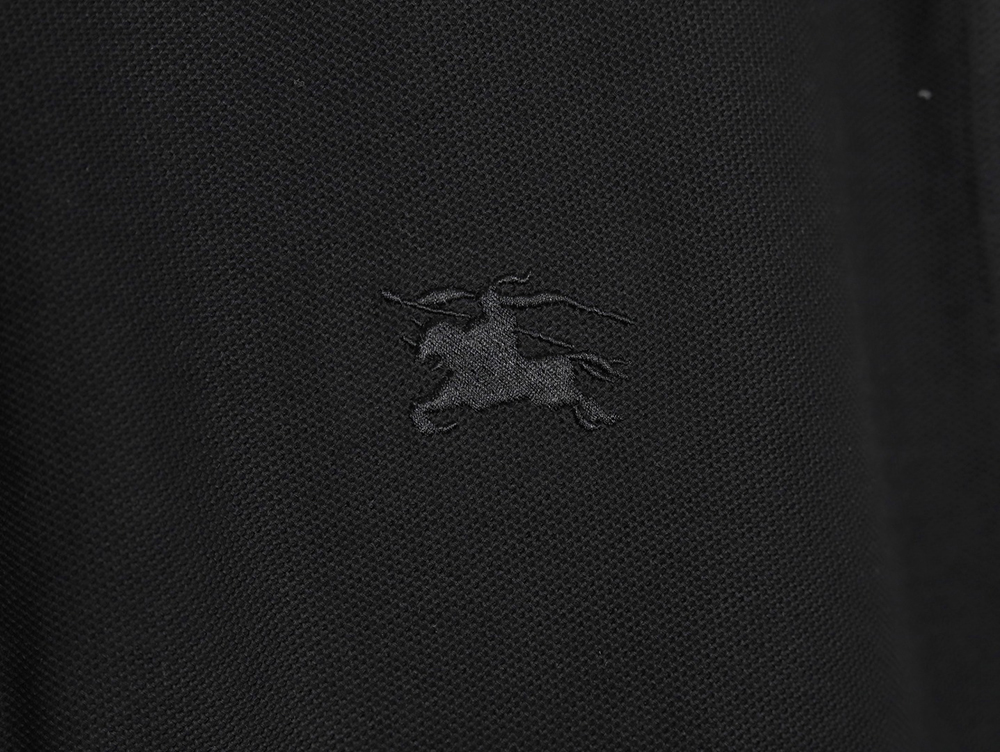 B**rry warhorse embroidery check shoulder short sleeve polo shirt tsk2