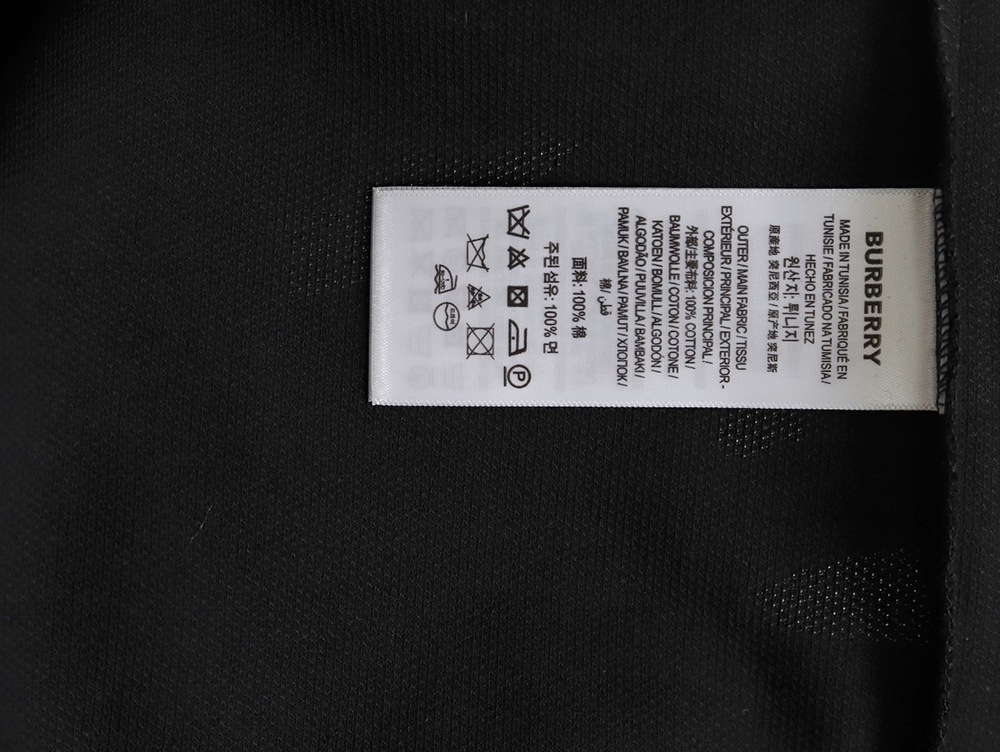 B**rry warhorse embroidery check shoulder short sleeve polo shirt tsk2