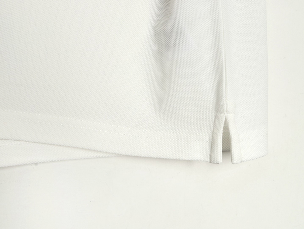 G*u*i contrasting collar lettering laser embroidery short sleeve polo shirt