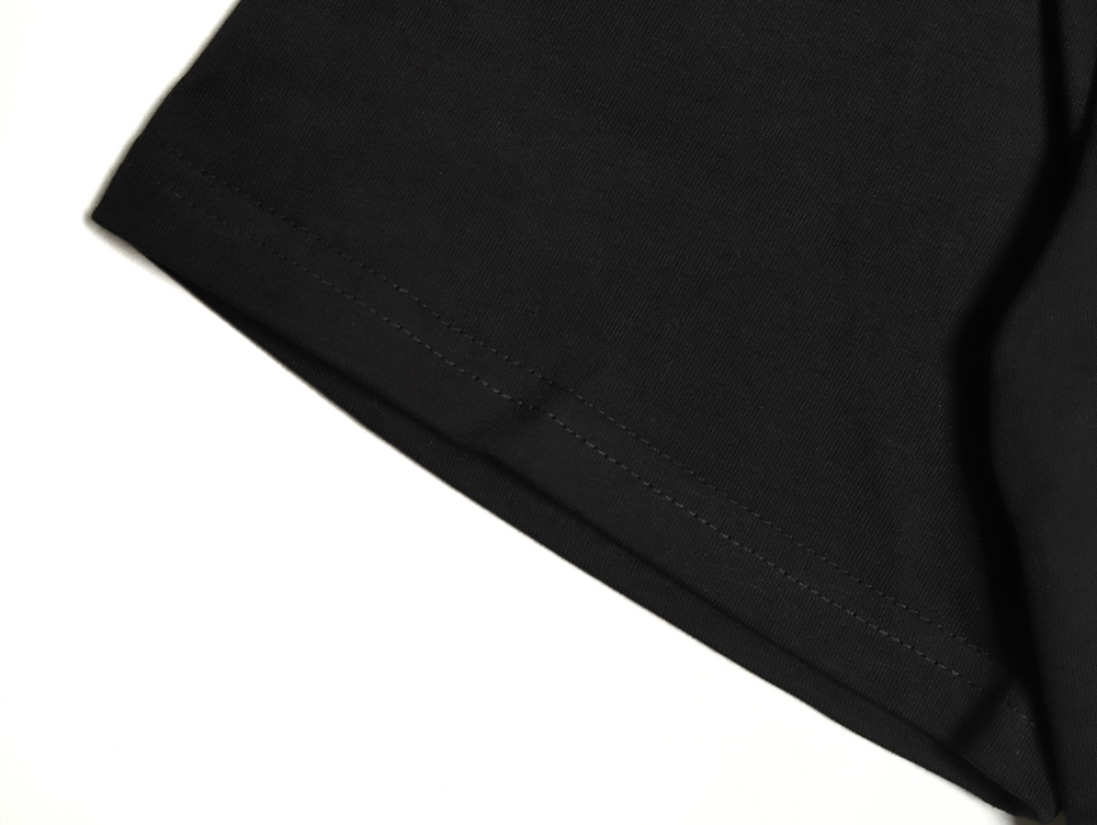 L0ew* rainbow embroidered round neck short sleeve t-shirt