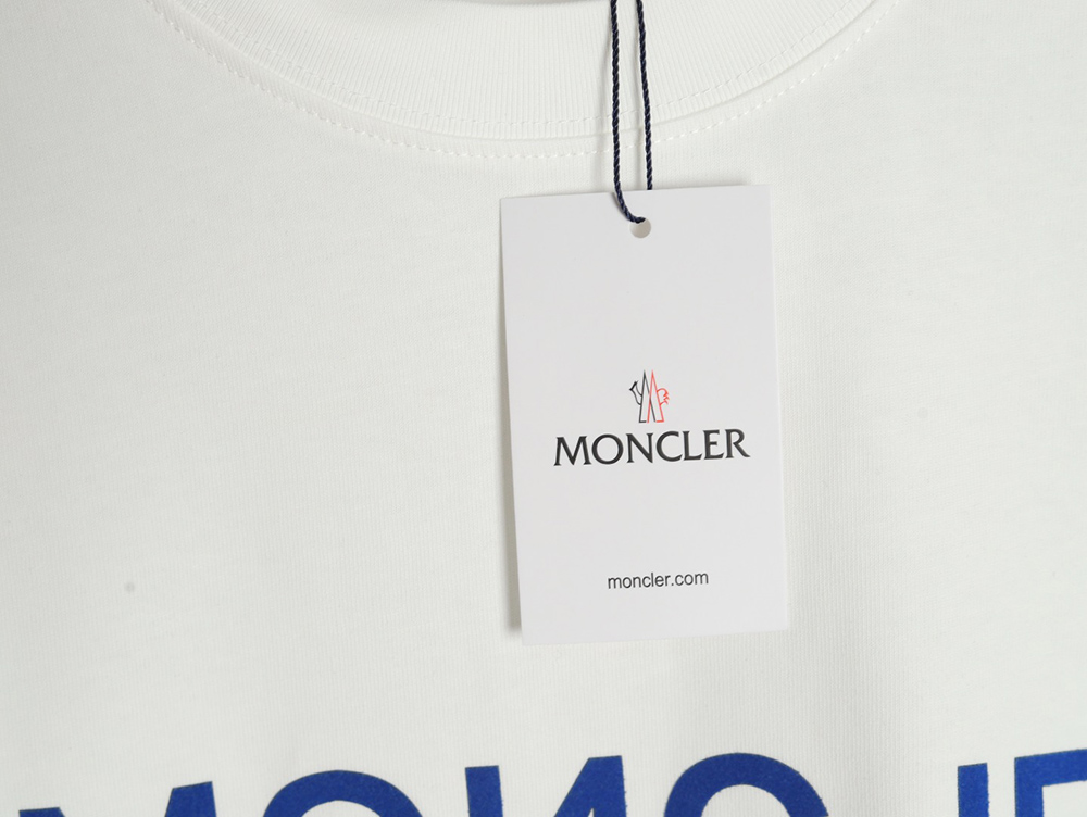 Moncler flocked letter short-sleeved T-shirt