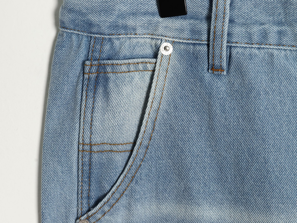 ma*s*n Ma*i*la distressed graffiti denim trousers