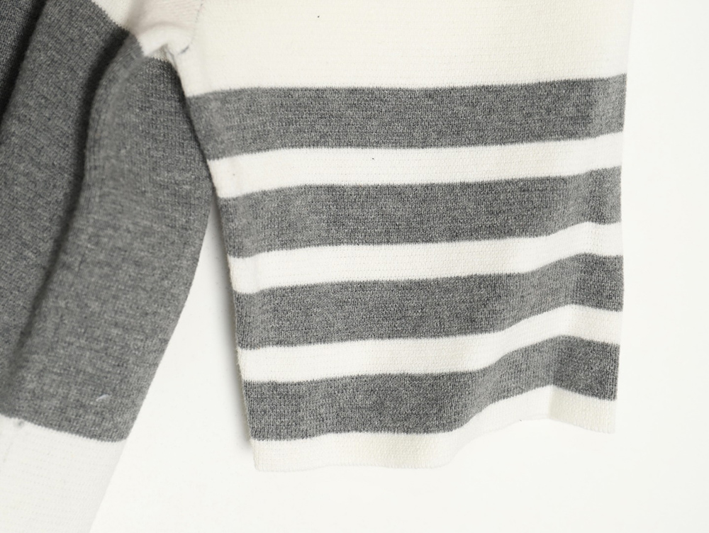 Thom Browne Striped Knit Polo Short Sleeve T-Shirt