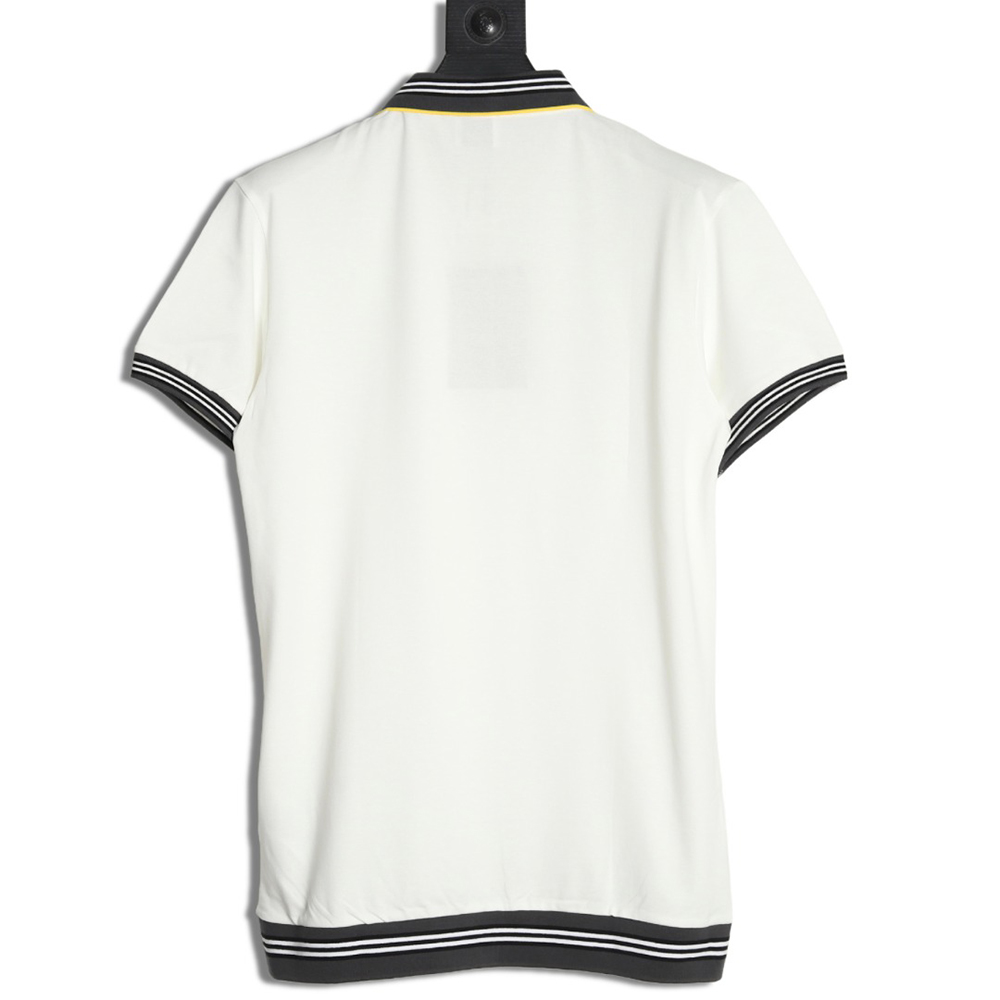B**rry striped threaded polo short sleeve