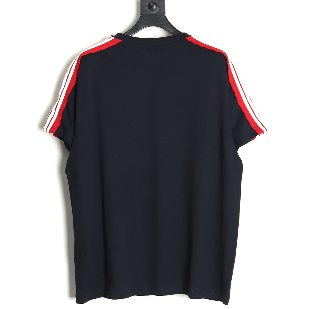 Ba*len*cia*ga web embroidered short-sleeved t-shirt