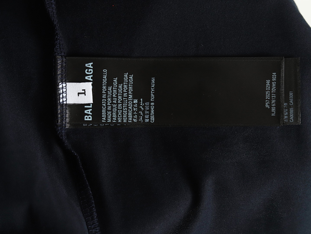 Ba*len*cia*ga web embroidered short-sleeved t-shirt