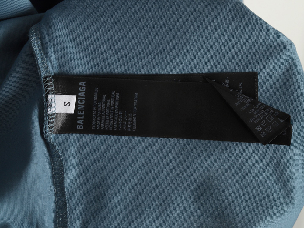 Ba*len*cia*ga masking paper red tape short sleeve t-shirt