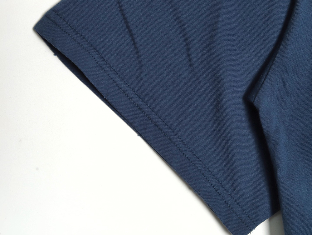 Ba*len*cia*ga wheat ear embroidered short-sleeved t-shirt