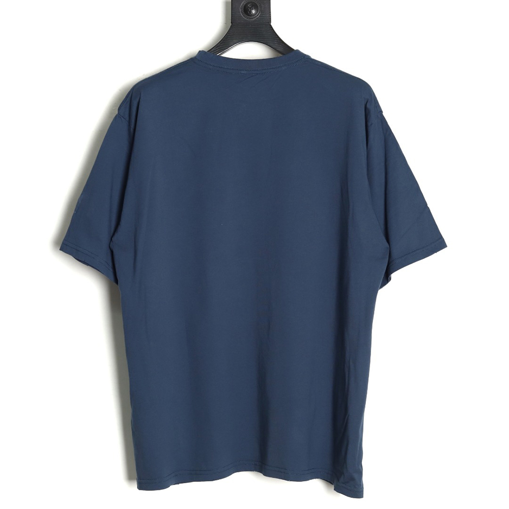 Ba*len*cia*ga wheat ear embroidered short-sleeved t-shirt