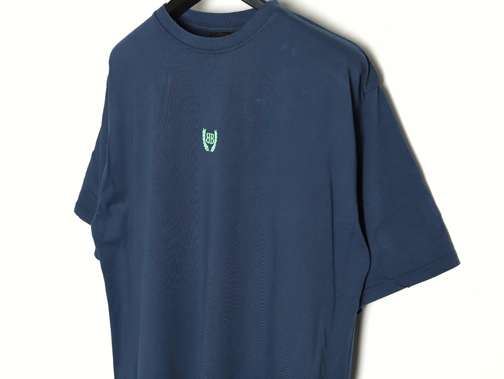 Ba*len*cia*ga wheat ear embroidered short-sleeved t-shirt