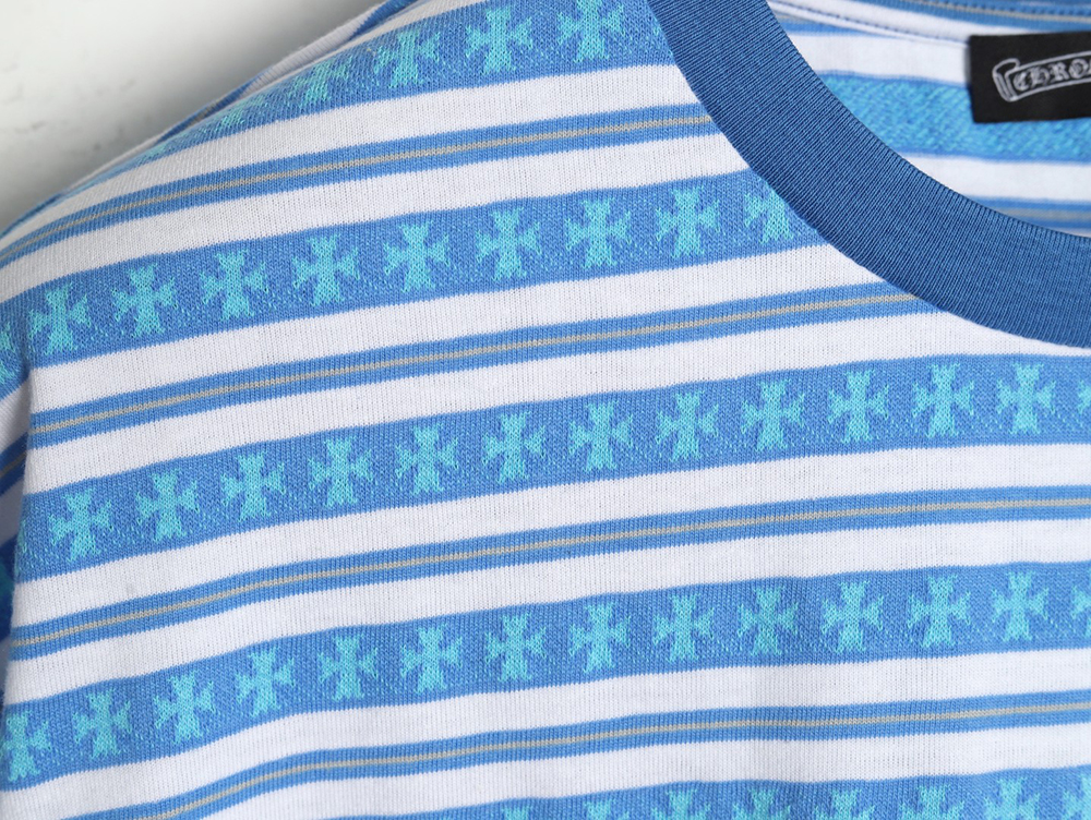 Ch**me He**ts striped cross short sleeve t-shirt