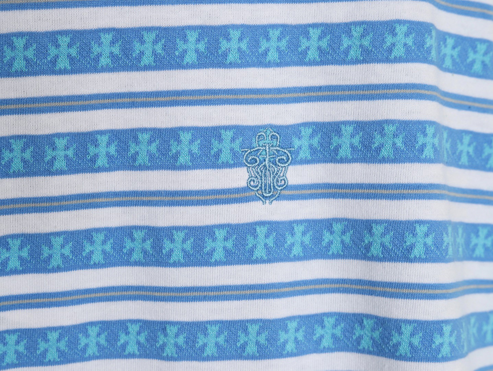 Ch**me He**ts striped cross short sleeve t-shirt