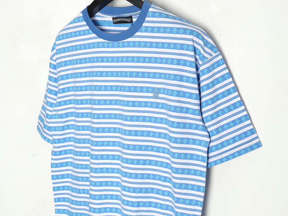 Ch**me He**ts striped cross short sleeve t-shirt