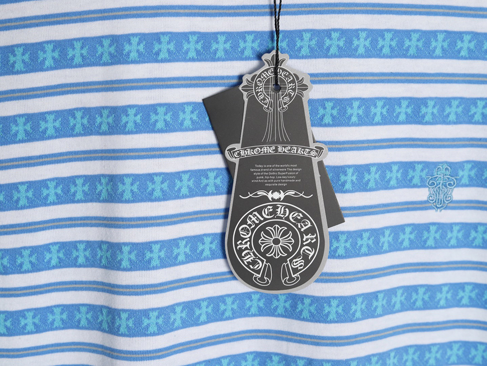 Ch**me He**ts striped cross short sleeve t-shirt