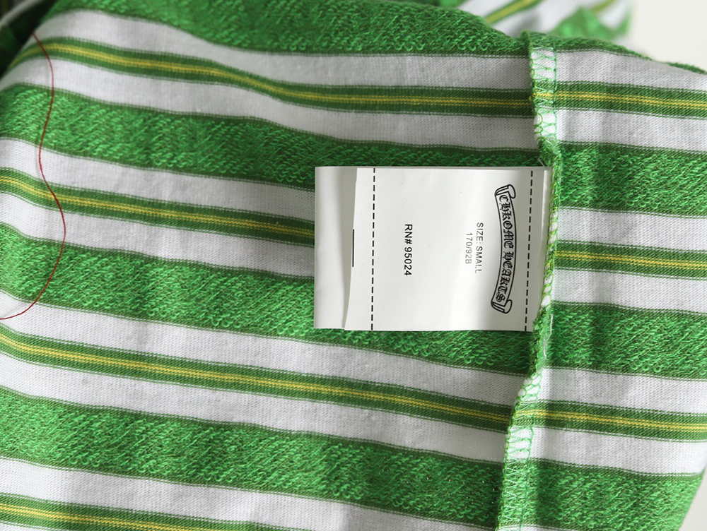 Ch**me He**ts striped cross short sleeve t-shirt tsk1