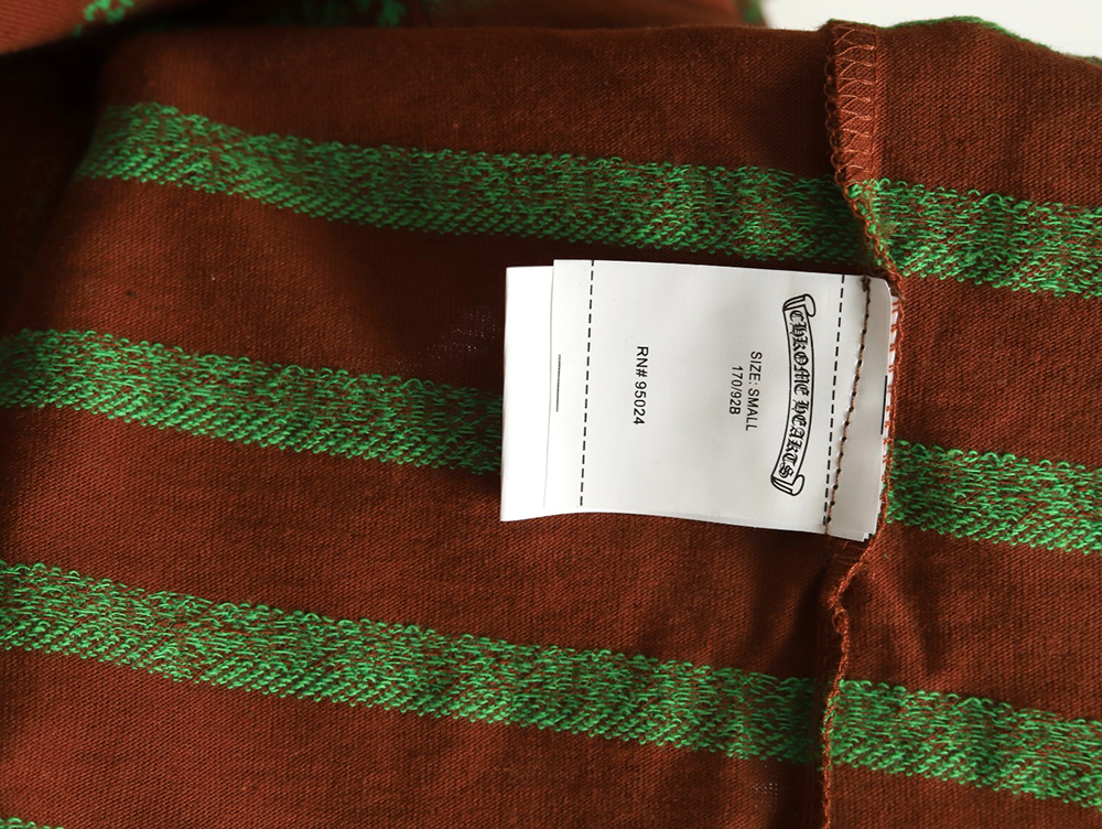 Ch**me He**ts striped cross short sleeve t-shirt tsk2