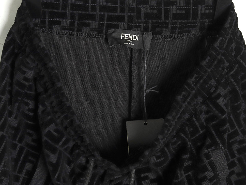 F**di ff all over print flocked shorts