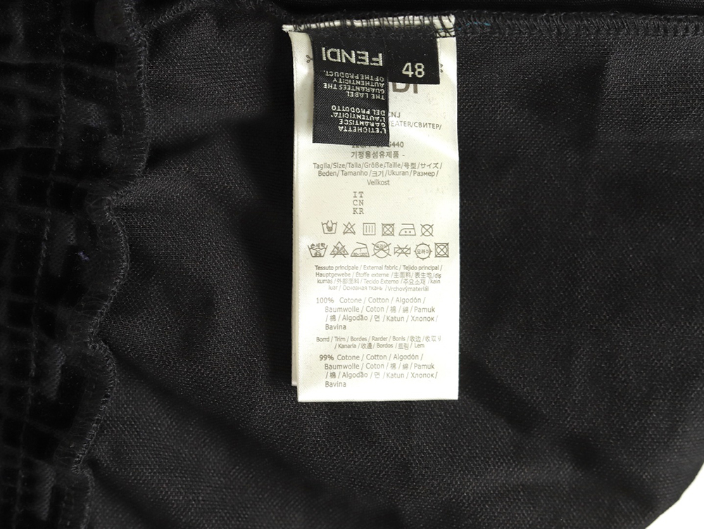 F**di ff all over print flocked shorts