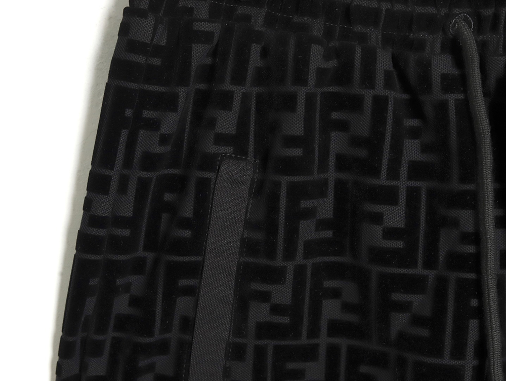 F**di ff all over print flocked shorts