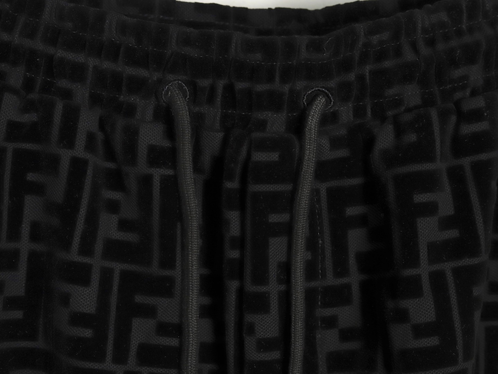 F**di ff all over print flocked shorts