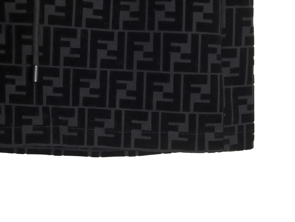 F**di ff all over print flocked shorts