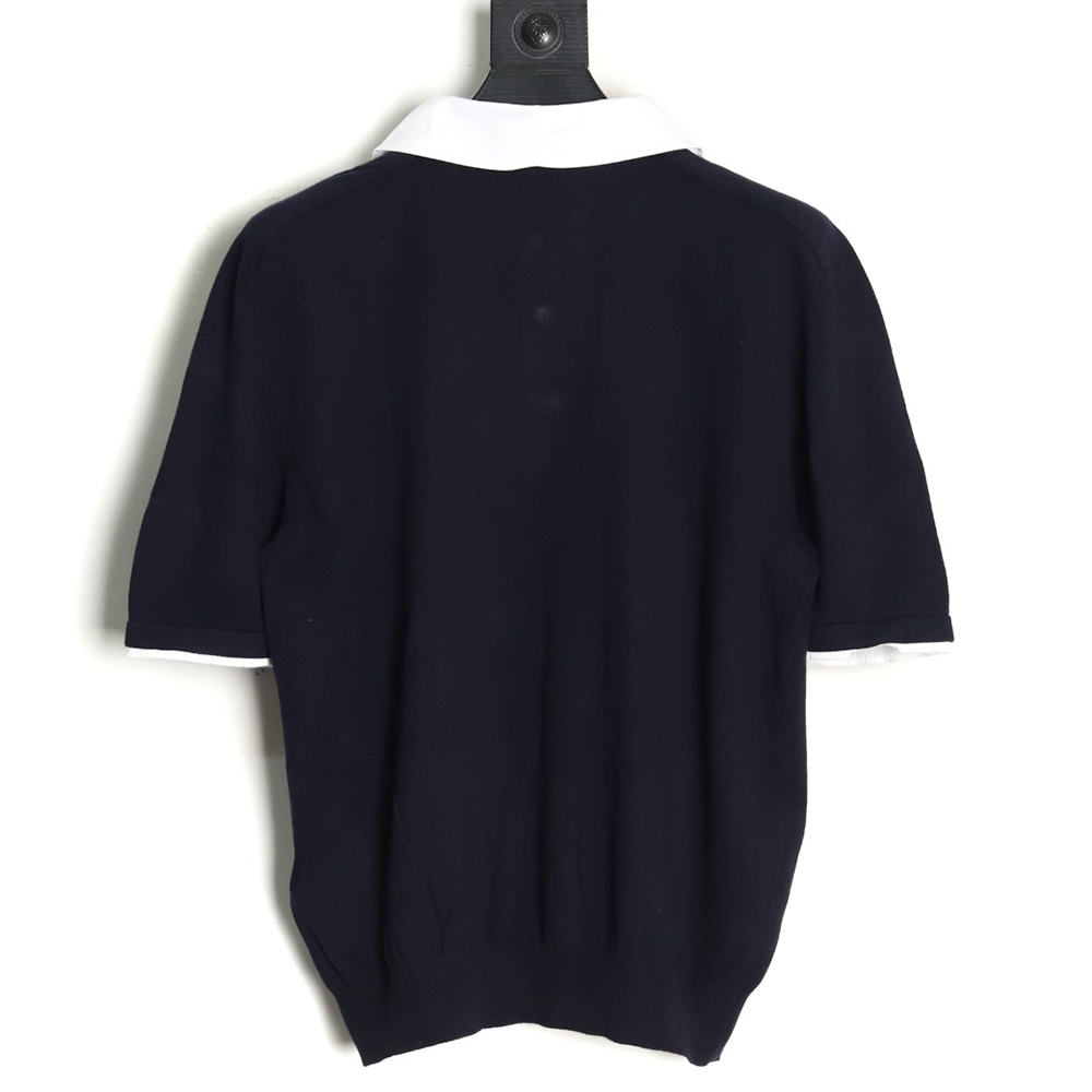 l0*is V*t0n colorblock signature polo short sleeve t-shirt