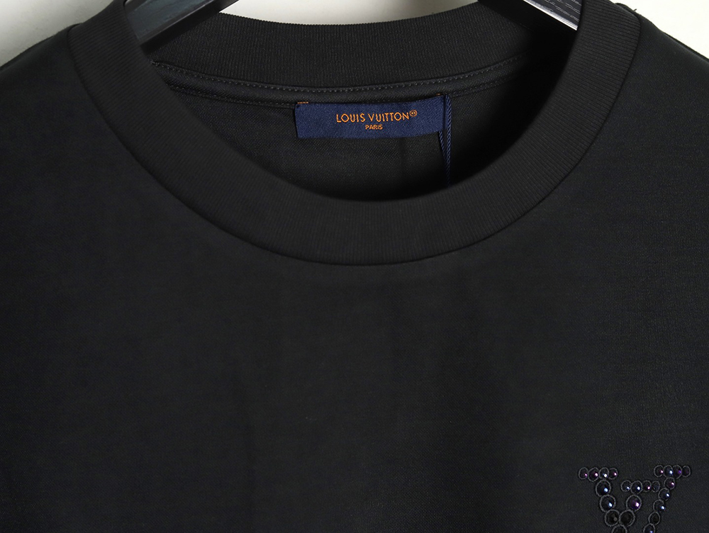 l0*is V*t0n rhinestone embellished knitted short-sleeved t-shirt