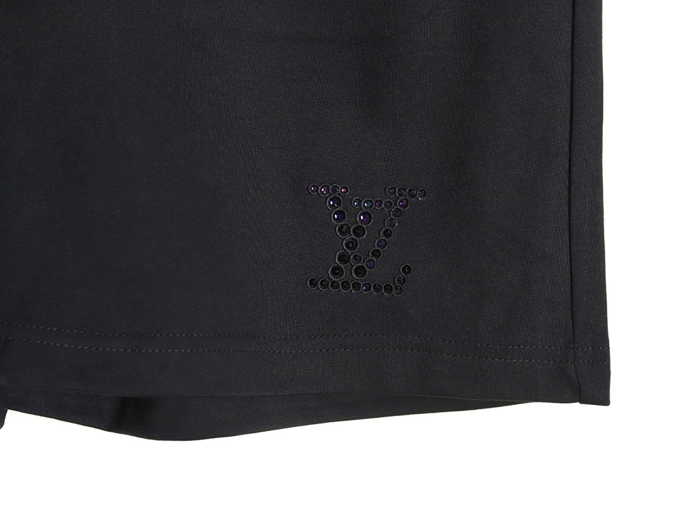 l0*is V*t0n rhinestone-embellished knitted shorts