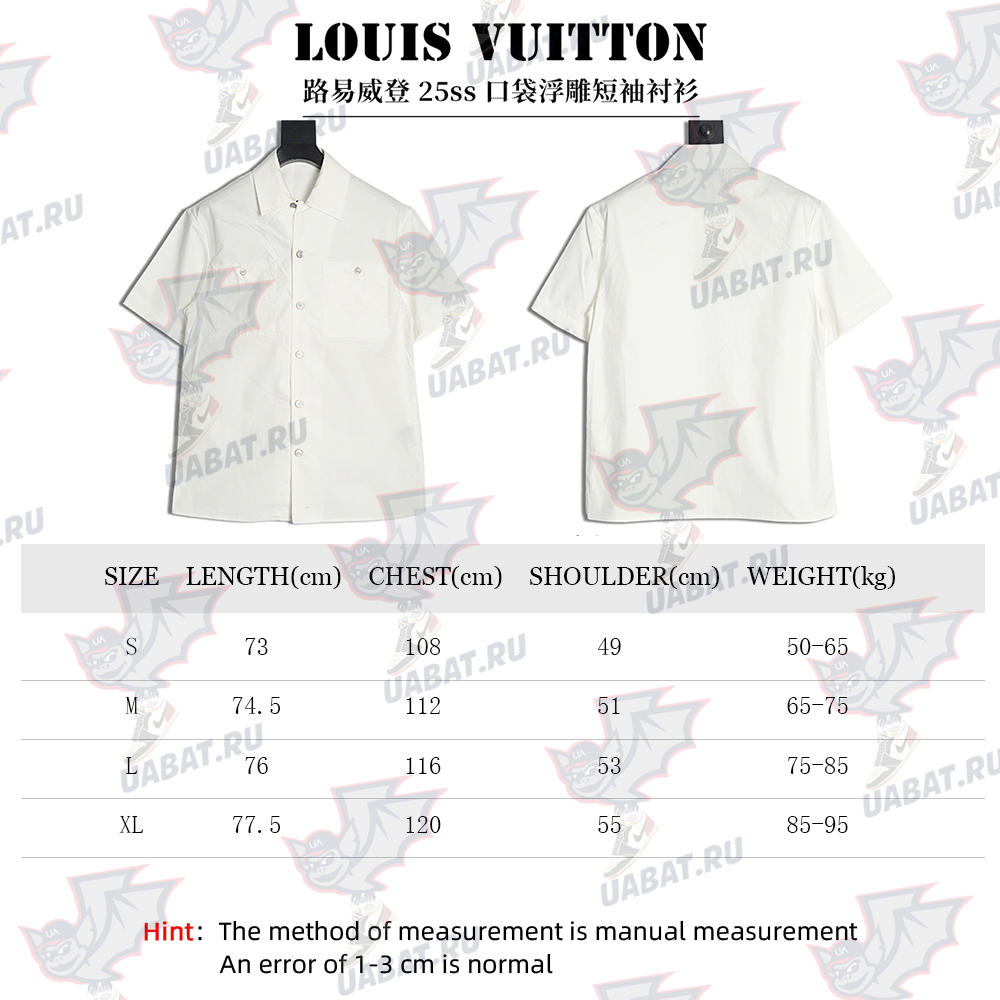 l0*is V*t0n pocket embossed short sleeve shirt