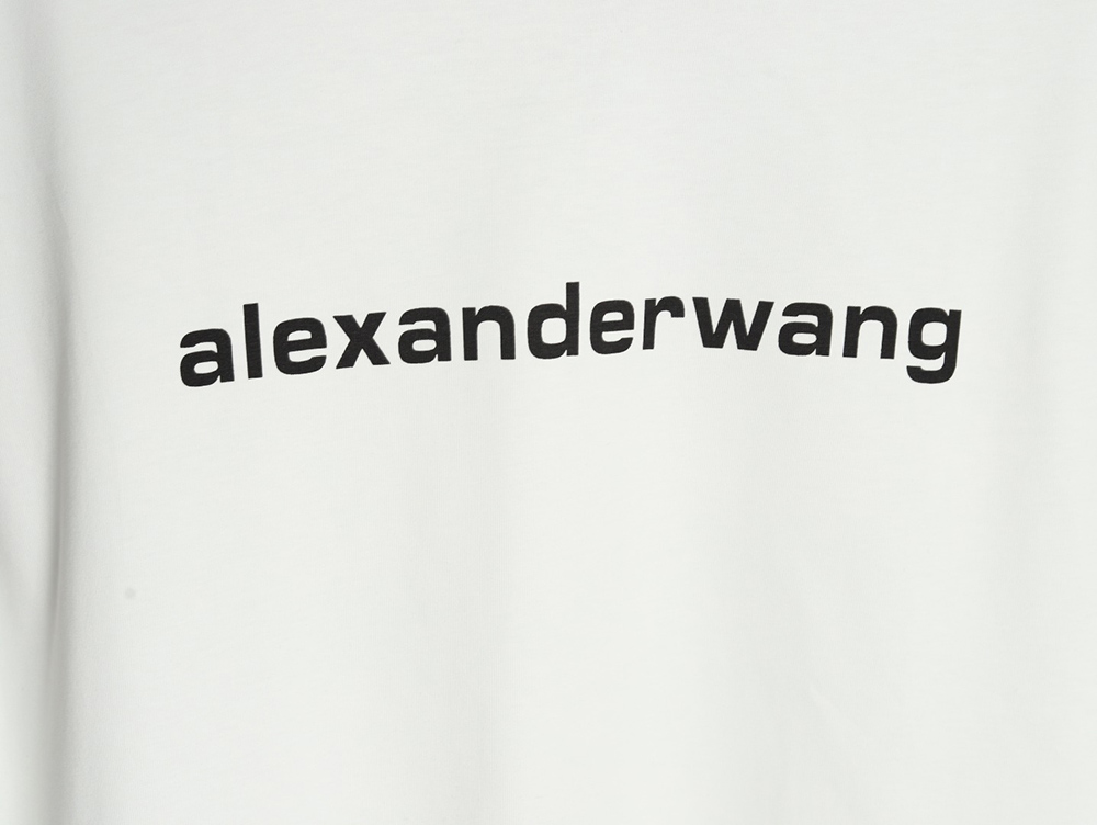 Alexander Wang Washed Lettering LOGO Short Sleeve T-Shirt