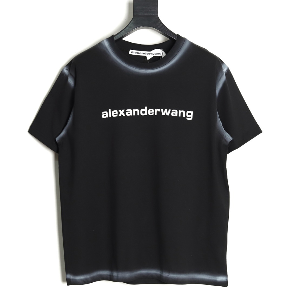 Alexander Wang Washed Lettering LOGO Short Sleeve T-Shirt TSK1