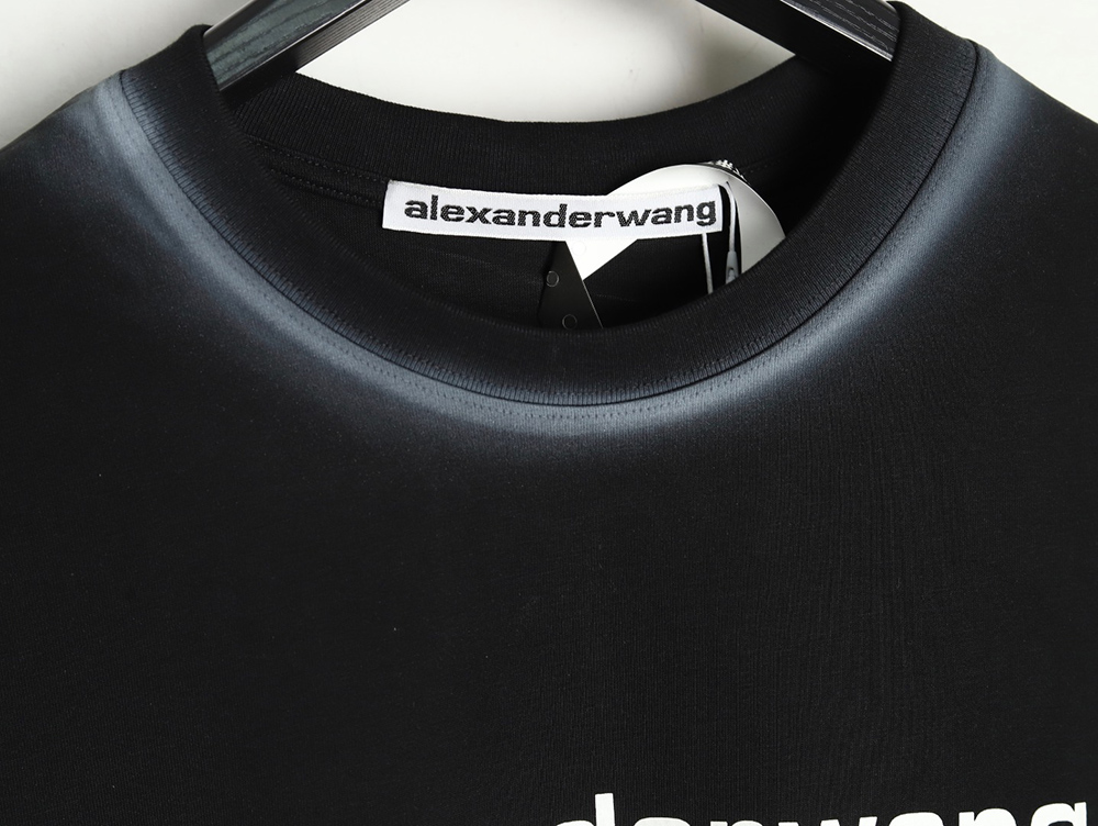 Alexander Wang Washed Lettering LOGO Short Sleeve T-Shirt TSK1