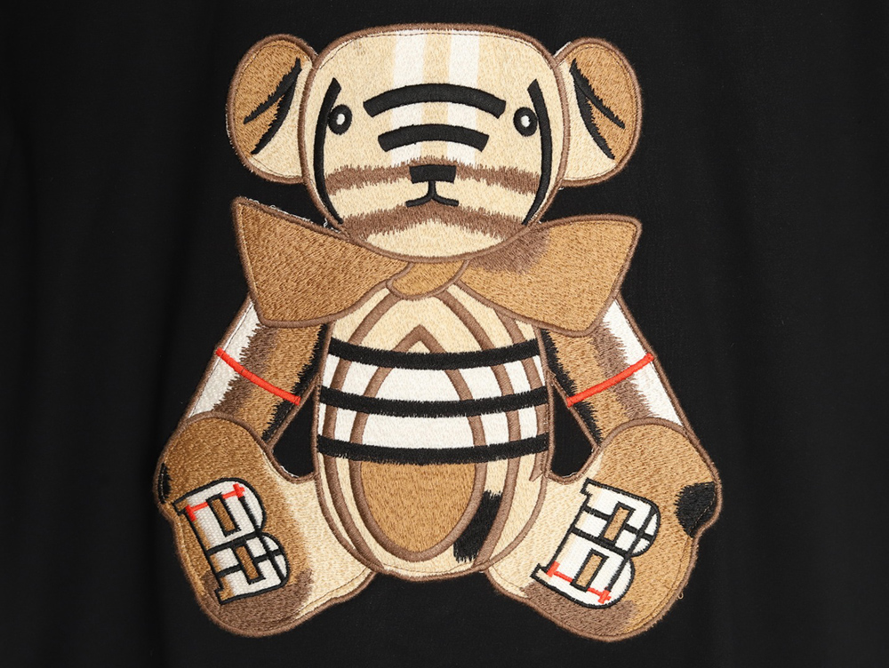 B**rry bear patch embroidered short sleeve tsk1