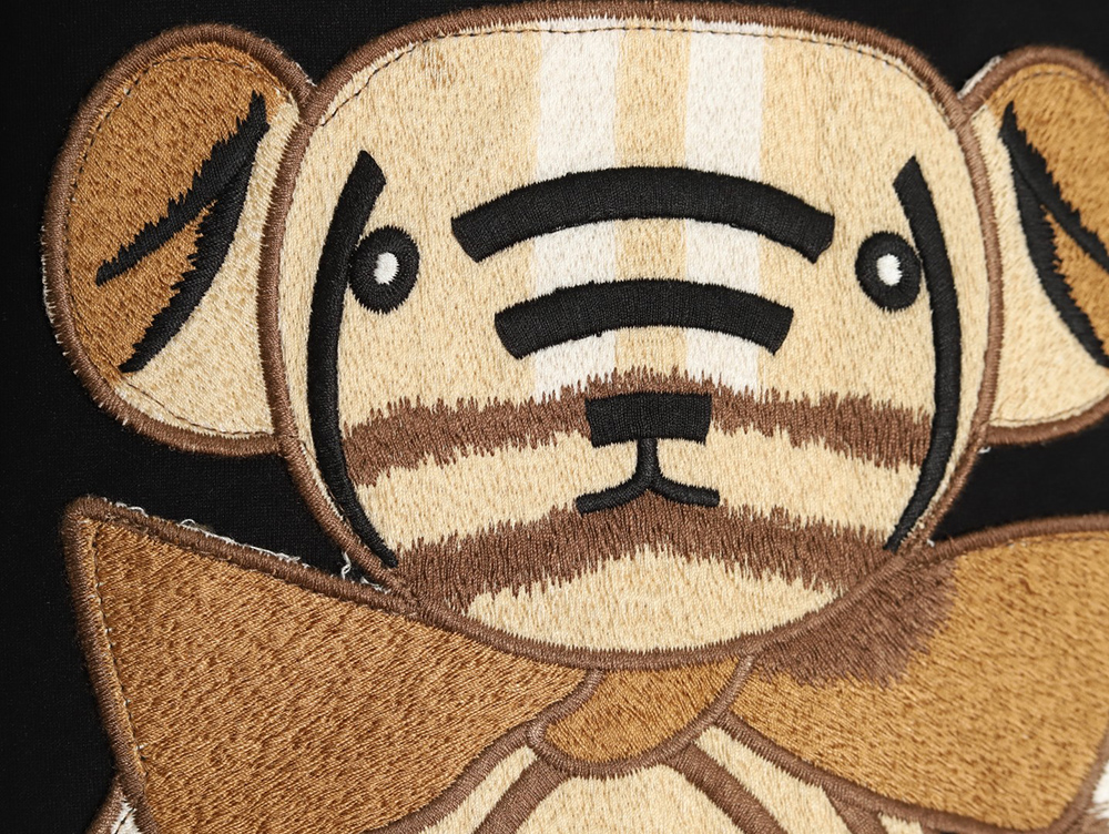 B**rry bear patch embroidered short sleeve tsk1