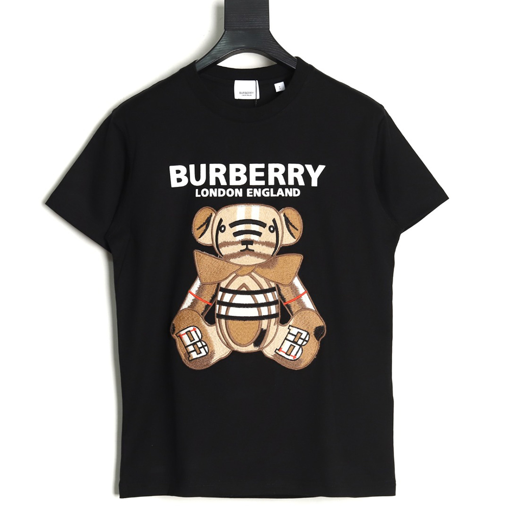 B**rry bear patch embroidered short sleeve tsk1
