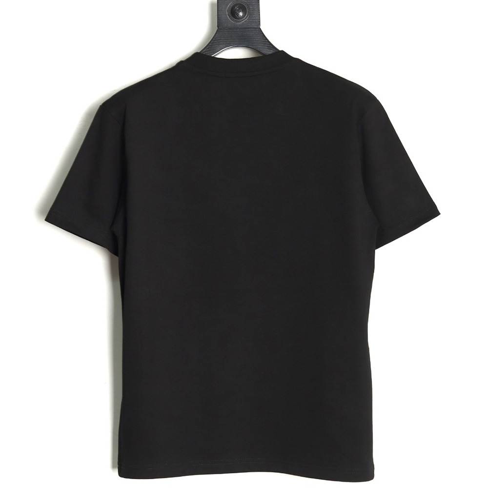 l0*is V*t0n checkerboard leather patches pocket short sleeves tsk1